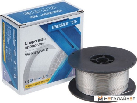 Проволока сварочная SOLARIS FLUX E71T-GS ф1,0мм (сварка без газа) (катушка 1кг)