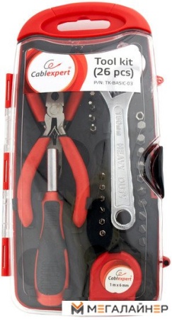 Универсальный набор инструментов Gembird TK-BASIC-03 (26 предметов) купить в Минске с доставкой