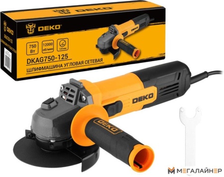 Угловая шлифмашина Deko DKAG750-125 купить в Минске с доставкой