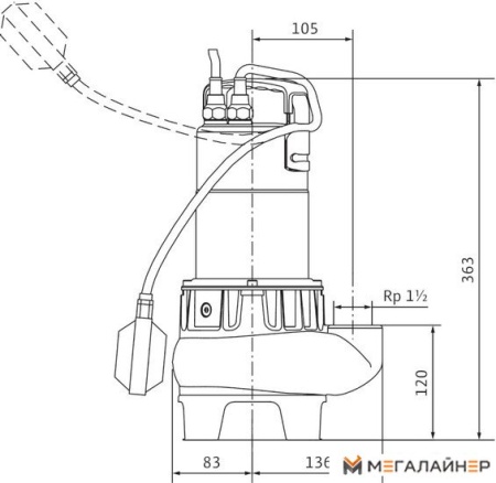 Дренажный насос Wilo Drain TC 40/8 купить в Минске с доставкой