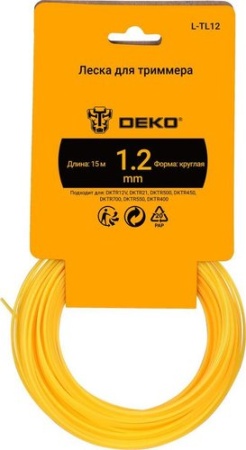 Леска для триммера Deko L-TL12 084-2030