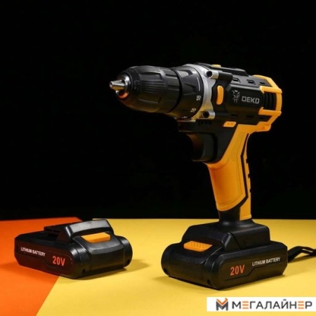 Дрель-шуруповерт Deko DKCD20FU-Li SET 3 063-4172 (с 2-мя АКБ, кейс, набор оснастки) купить в Минске с доставкой