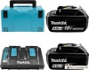 Аккумулятор с зарядным устройством Makita BL1860B + DC18RD 198080-9 (40В/6 Ah + 7.2-18В) купить в Минске с доставкой
