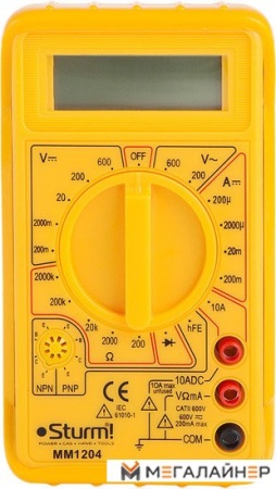 Купить Мультиметр Sturm MM1204 в Минске с доставкой