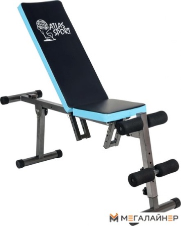 Силовая скамья Atlas Sport AS-03 (черный/синий)
