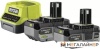 Аккумулятор с зарядным устройством Ryobi RC18120-240X 5133005092 (2x18В/4 Ah + 18В) купить в Минске с доставкой