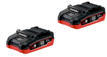 Аккумулятор Metabo 18V, 3.5 Ач, LiHD (2 шт)