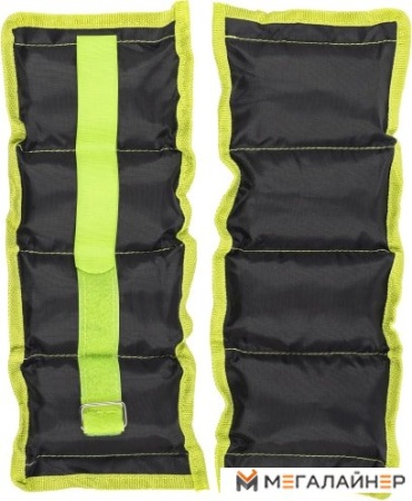 Утяжелитель Sundays IR97812 2x1 кг (черный/зеленый)