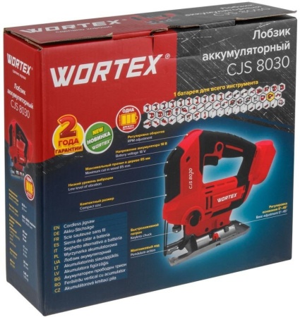 Электролобзик Wortex CJS 8030 1333370 (без АКБ) купить в Минске с доставкой