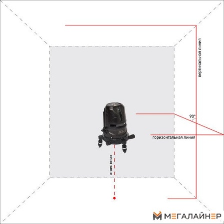 Купить Лазерный нивелир ADA Instruments 2D Basic Level в Минске с доставкой