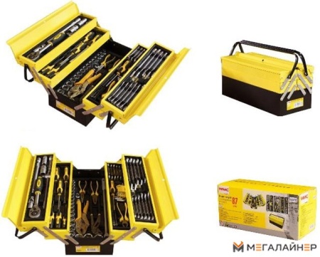 Универсальный набор инструментов WMC Tools 4087C (87 предметов) купить в Минске с доставкой