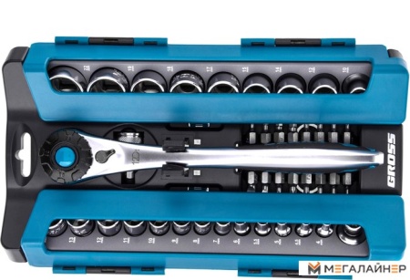 Набор торцевых головок и бит GROSS 14143 (41 предмет) купить в Минске с доставкой