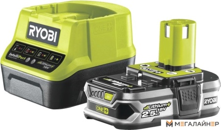 Аккумулятор с зарядным устройством Ryobi RC18120-125 ONE+ 5133003359 (18В/2.5 а*ч + 18В) купить в Минске с доставкой
