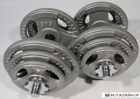 Гантели Atlas Sport Хаммертон 2x21.5 кг