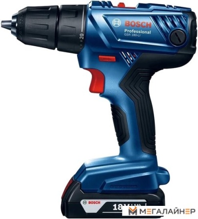 Дрель-шуруповерт Bosch GSR 180-LI Plus GLI 18V-300 Professional (с 2-мя АКБ) купить в Минске с доставкой