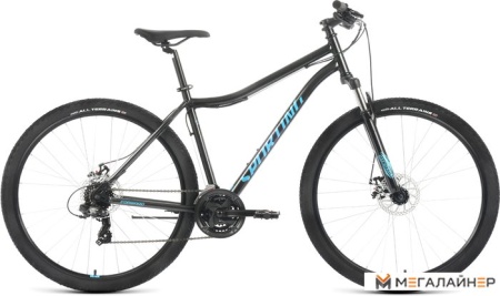 Велосипед Forward Sporting 29 2.2 D р.19 2022 (черный/бирюзовый)