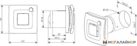 Осевой вентилятор Soler&Palau Silent Dual 200 5210641000