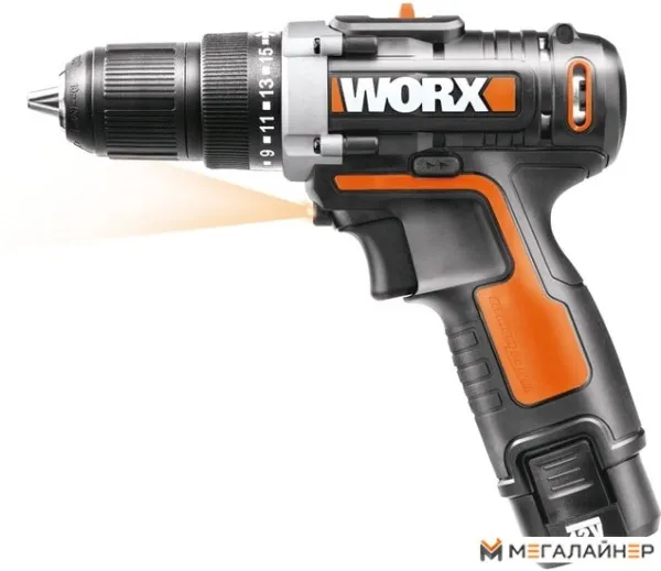Дрель-шуруповерт Worx WX128.3 (с 2-мя АКБ, кейс) купить в Минске с доставкой