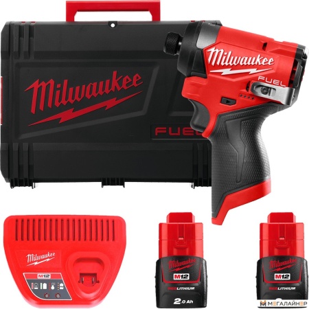 Винтоверт Milwaukee M12 FUEL M12FID2-202X 4933479877 (с 2-мя АКБ, кейс) купить в Минске с доставкой