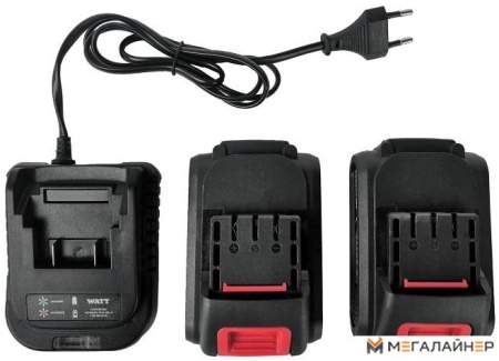 Дрель-шуруповерт WATT WAS-18Li-3 1.018.030.23 (с 2-мя АКБ, кейс) купить в Минске с доставкой