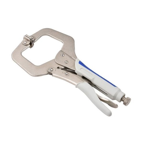 Ручной зажим Аврора с С-образными губками и фиксатором 275мм