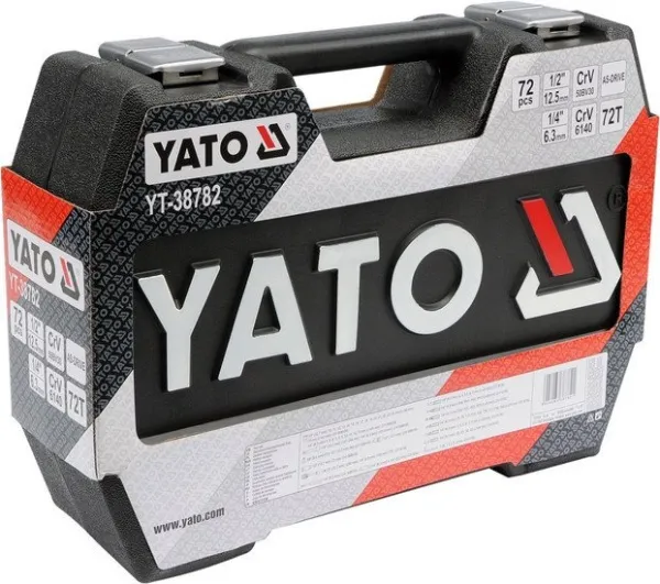 Набор торцевых головок и бит Yato YT-38782 72 предмета купить в Минске с доставкой