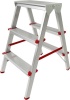 Лестница-стремянка Новая высота NV 112 алюминиевая двухсторонняя 2x3 ступеней