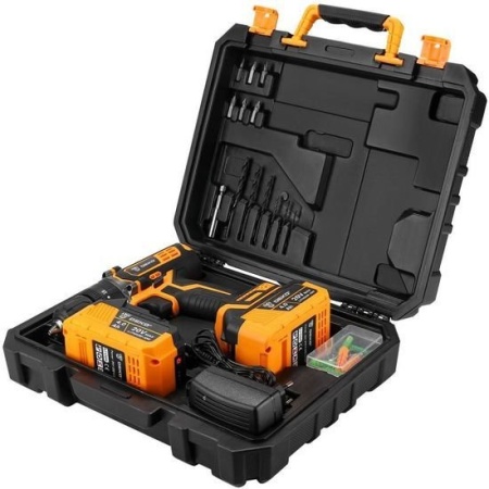 Ударная дрель-шуруповерт Deko DKCD20 Impact 063-4420 (с 2-мя АКБ, кейс) купить в Минске с доставкой