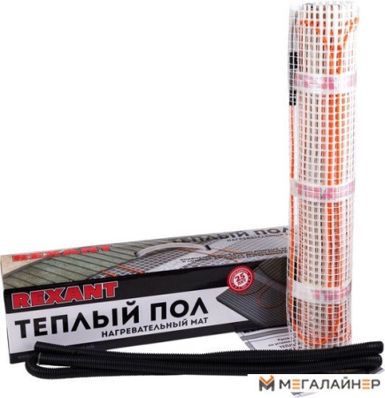 Нагревательные маты Rexant Нагревательный мат 10 кв.м. 1600 Вт