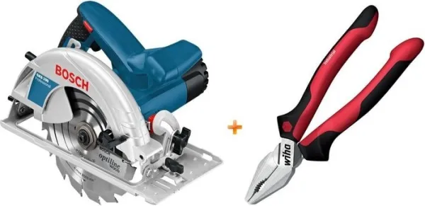 Дисковая пила Bosch GKS 190 Professional 0615990K33 (с плоскогубцами Wiha) купить в Минске с доставкой