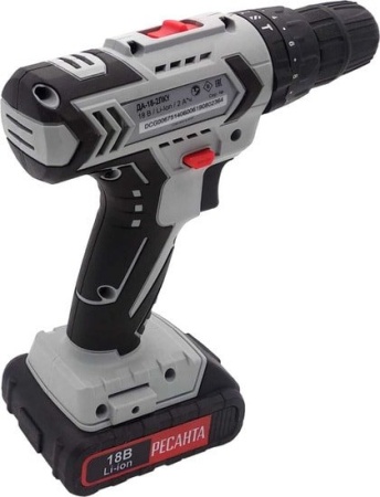 Дрель-шуруповерт Ресанта ДА-18Л-2ЛК-У (с 2-мя АКБ, кейс) купить в Минске с доставкой