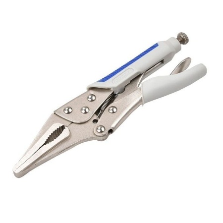 Ручной зажим Аврора с прямыми губками и фиксатором 220мм