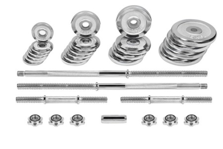 Гантели с грифом для штанги Alpin DB-50кг