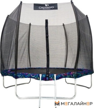 Батут Calviano Outside Master Smile 252 см - 8ft (внешняя сетка, с лестницей)
