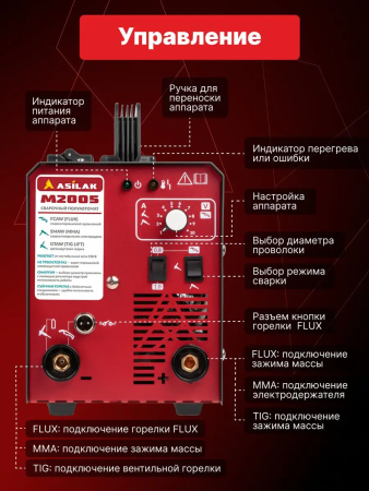 Сварочный полуавтомат Asilak M2000