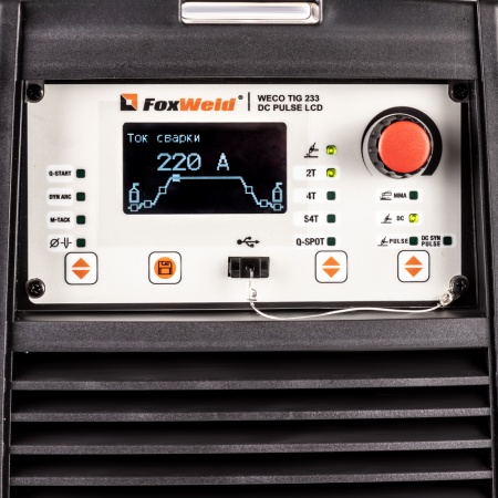Аппарат аргонодуговой сварки FOXWELD WECO TIG 233 DC PULSE LCD