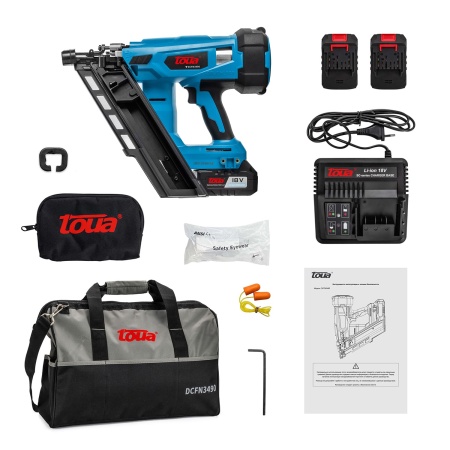 Аккумуляторный гвоздезабивной пистолет Toua DCFN3490 (PWCFN3490) купить в Минске с доставкой