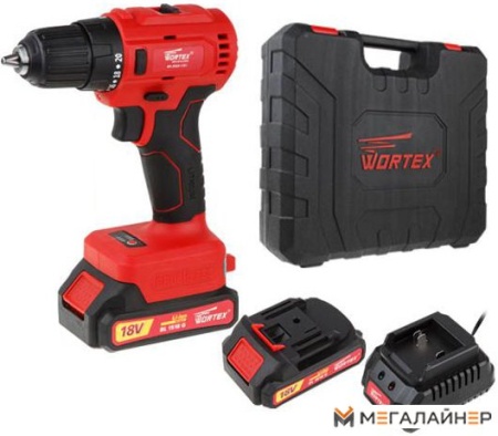 Дрель-шуруповерт Wortex BD 2025-1 DLi BD20251DLi1029 (с 2-мя АКБ, кейс) купить в Минске с доставкой