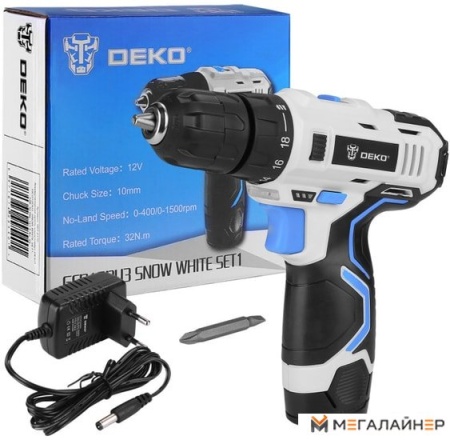 Дрель-шуруповерт Deko GCD12DU3 SET 1 (с 1-им АКБ) купить в Минске с доставкой