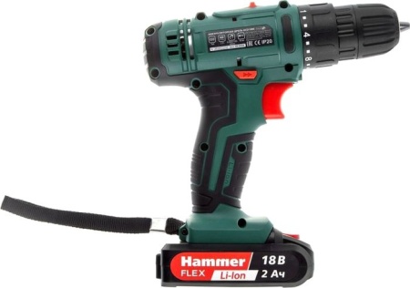 Дрель-шуруповерт Hammer Flex ACD18BS (с 2-мя АКБ, кейс) купить в Минске с доставкой