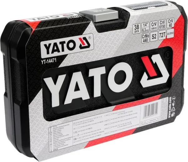 Набор торцевых головок и бит Yato YT-14471 38 предметов купить в Минске с доставкой