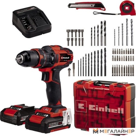 Ударная дрель-шуруповерт Einhell TE-CD 18/40 Li-i +64 4513992 (с 2-мя АКБ, кейс) купить в Минске с доставкой