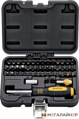 Набор отвертка с битами Berger BG2185 (45 предметов) купить в Минске с доставкой