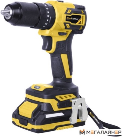 Ударная дрель-шуруповерт Hanskonner HCD2065PRO (с 2-мя АКБ, кейс) купить в Минске с доставкой