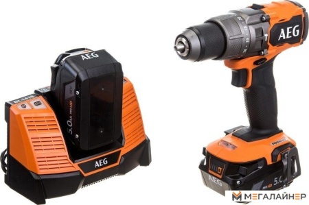 Ударная дрель-шуруповерт AEG Powertools BSB 18C3BL-502C 4935478939 (с 2-мя АКБ 5 Ач, кейс) купить в Минске с доставкой