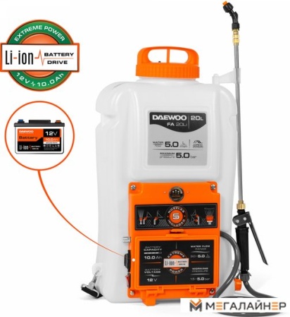 Аккумуляторный опрыскиватель Daewoo Power FA 20Li купить в Минске с доставкой