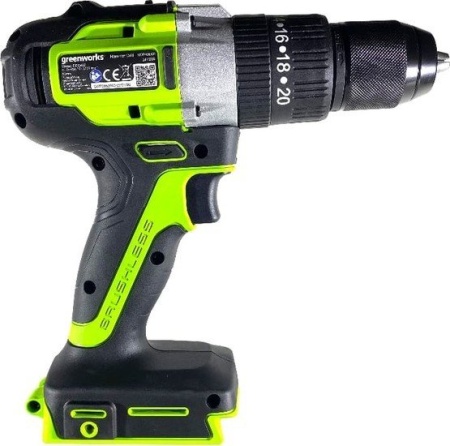 Ударная дрель-шуруповерт Greenworks GD24DD60K2 3704107UA (с 1-им АКБ) купить в Минске с доставкой
