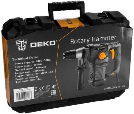 Перфоратор Deko DKH1600W SET 7 купить в Минске с доставкой