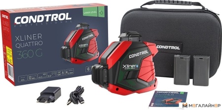 Купить Лазерный нивелир Condtrol Xliner Quattro 360G в Минске с доставкой