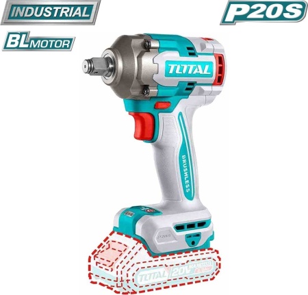 Total TOSLI240863 (гайковерт, шлифмашина, фен, 2 АКБ, сумка) купить в Минске с доставкой